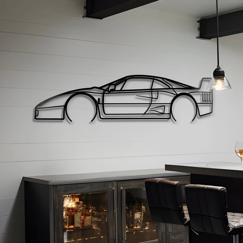 Hout - Decor 1990 F40 Silhouette - Hout - Decor