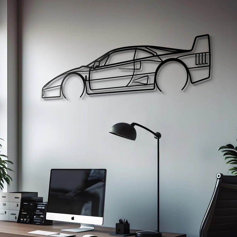 Hout - Decor 1990 F40 Silhouette - Hout - Decor