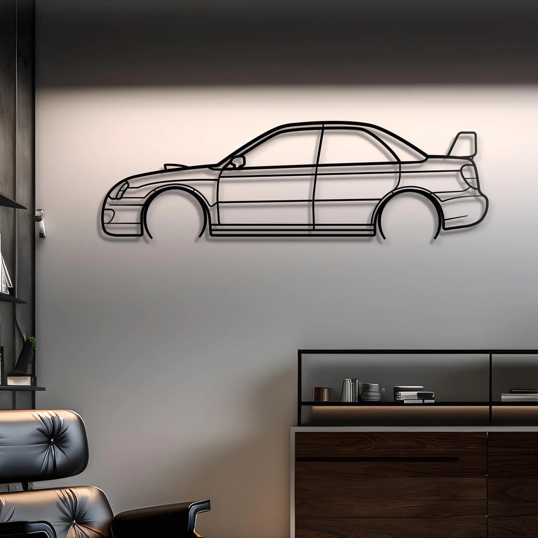 Hout - Decor 2004 Impreza WRX STI Silhouette - Hout - Decor
