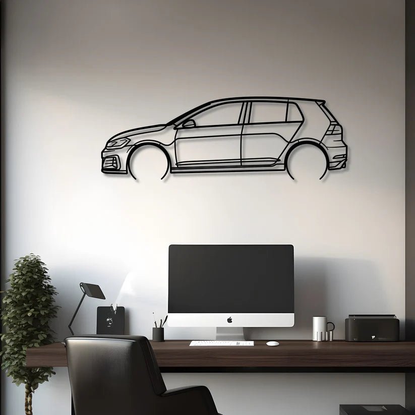Hout - Decor 2019 Golf 7 GTI Silhouette - Hout - Decor