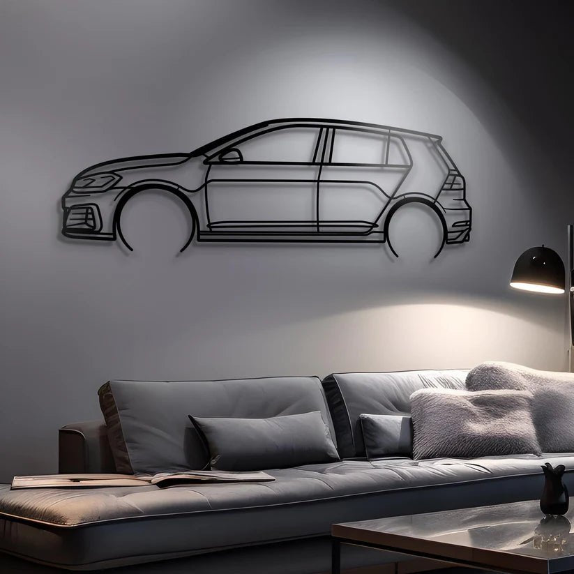 Hout - Decor 2019 Golf 7 GTI Silhouette - Hout - Decor