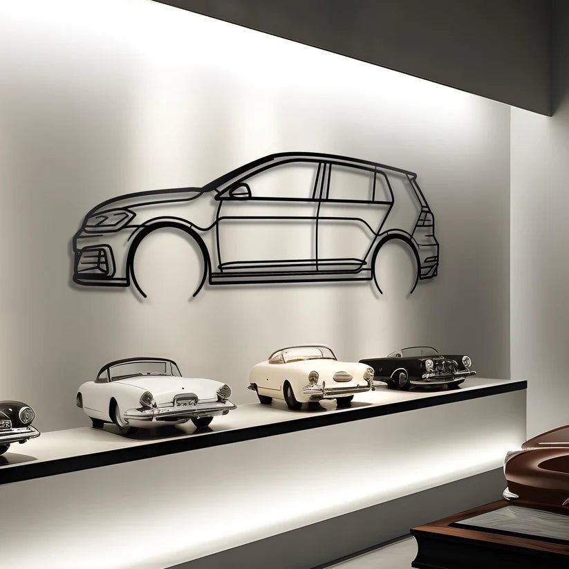 Hout - Decor 2019 Golf 7 GTI Silhouette - Hout - Decor