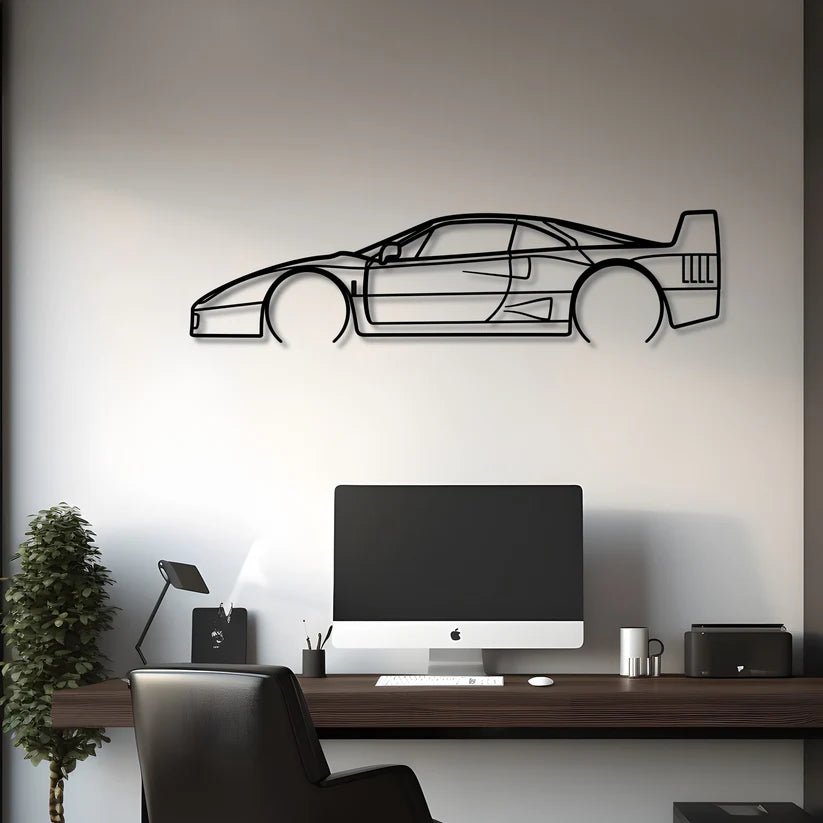 Hout - Decor 1990 F40 Silhouette - Hout - Decor