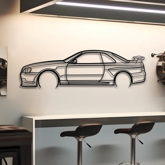 Hout - Decor 1999 Skyline R34 Silhouette - Hout - Decor