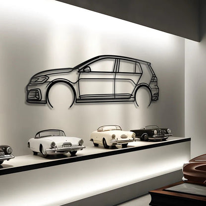 Hout - Decor 2019 Golf 7 GTI Silhouette - Hout - Decor